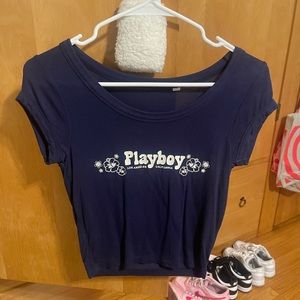 Playboy by pacsun blue crush top